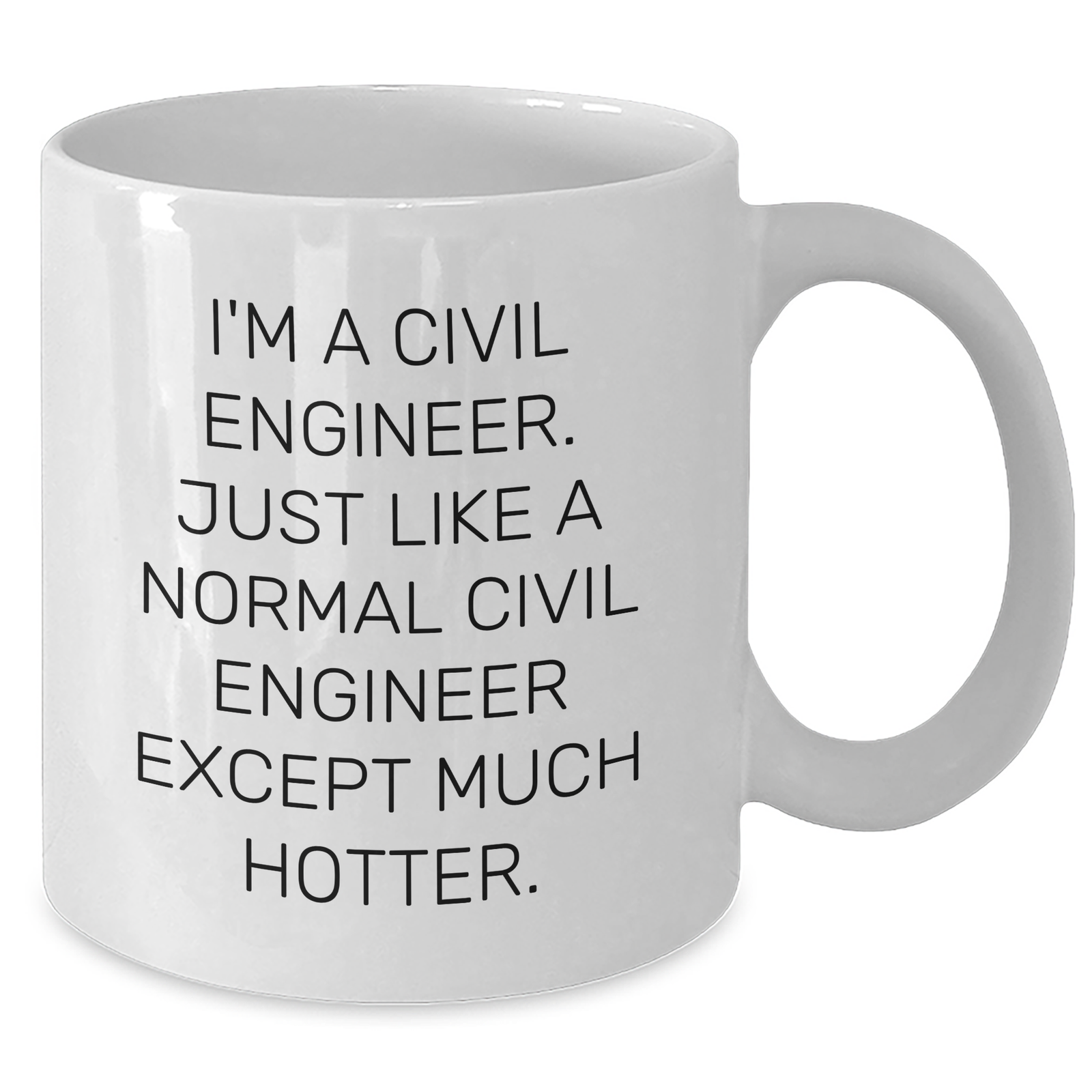 Civil Engineer Funny Mugs, Unique Gifts from Dad, Gifts for Mom on Mother's Day, I'm a Civil Engineer, White Coffee Mug, 11oz/15oz, Ceramic, Microwave & Dishwasher Safe - Additional