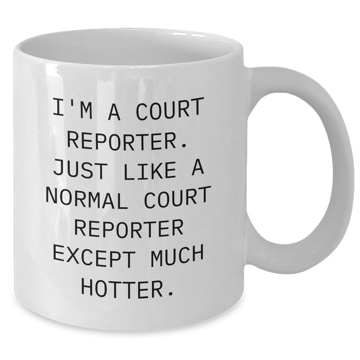 Funny Court Reporter Gifts, I'm A Court Reporter. White Coffee Mug for Mother's Day, Gifts from Family to Court Reporter - Additional