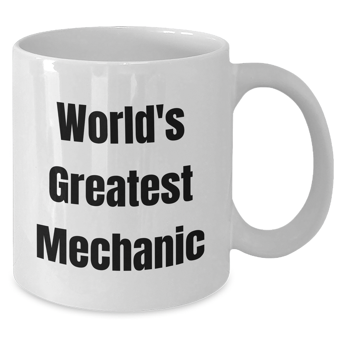 Funny Mechanic Gifts for Mom, White Coffee Mug with 'World's Greatest Mechanic' Quote, 11oz or 15oz Capacity, Ceramic, Microwave and Dishwasher Safe - Additional