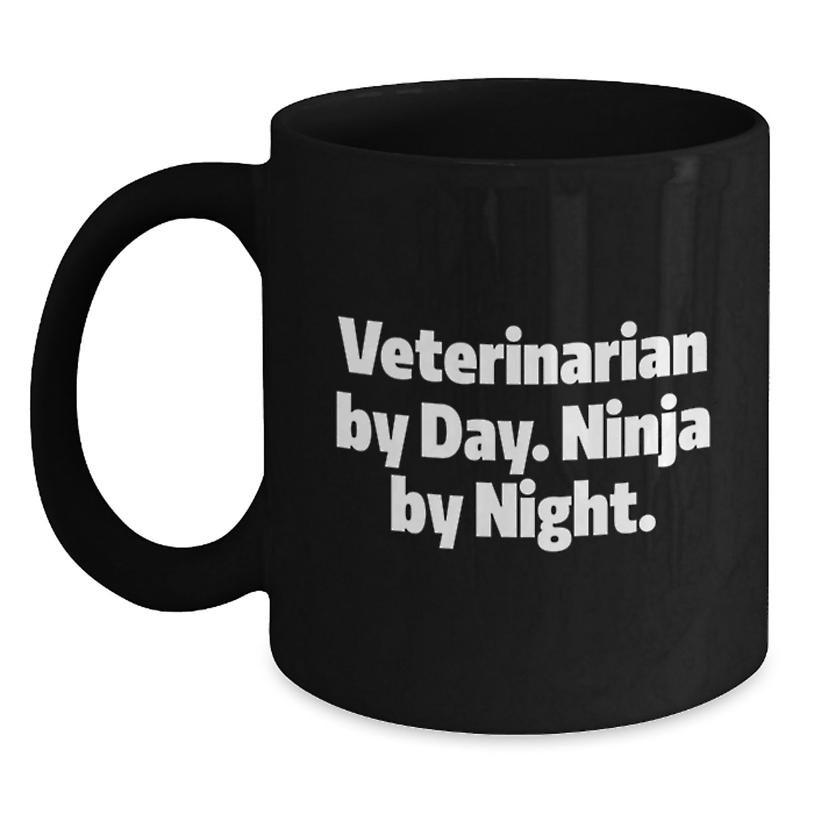 Funny Veterinarian Gifts from Friends for Graduation Unique Black Coffee Mug - Main