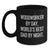 Woodworker Funny Gifts from Men to Friends Unique Black Coffee Mugs, 'Woodworker By Day, World's Best Dad By Night.' - Main