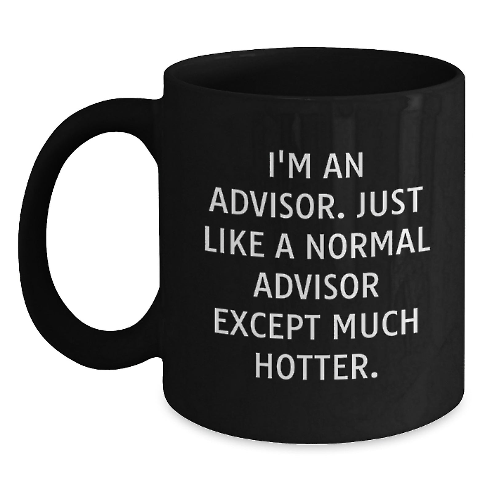 Funny Advisor Gifts, Unique Black Coffee Mug, Christmas Unique Gifts from Men to Advisors - Main