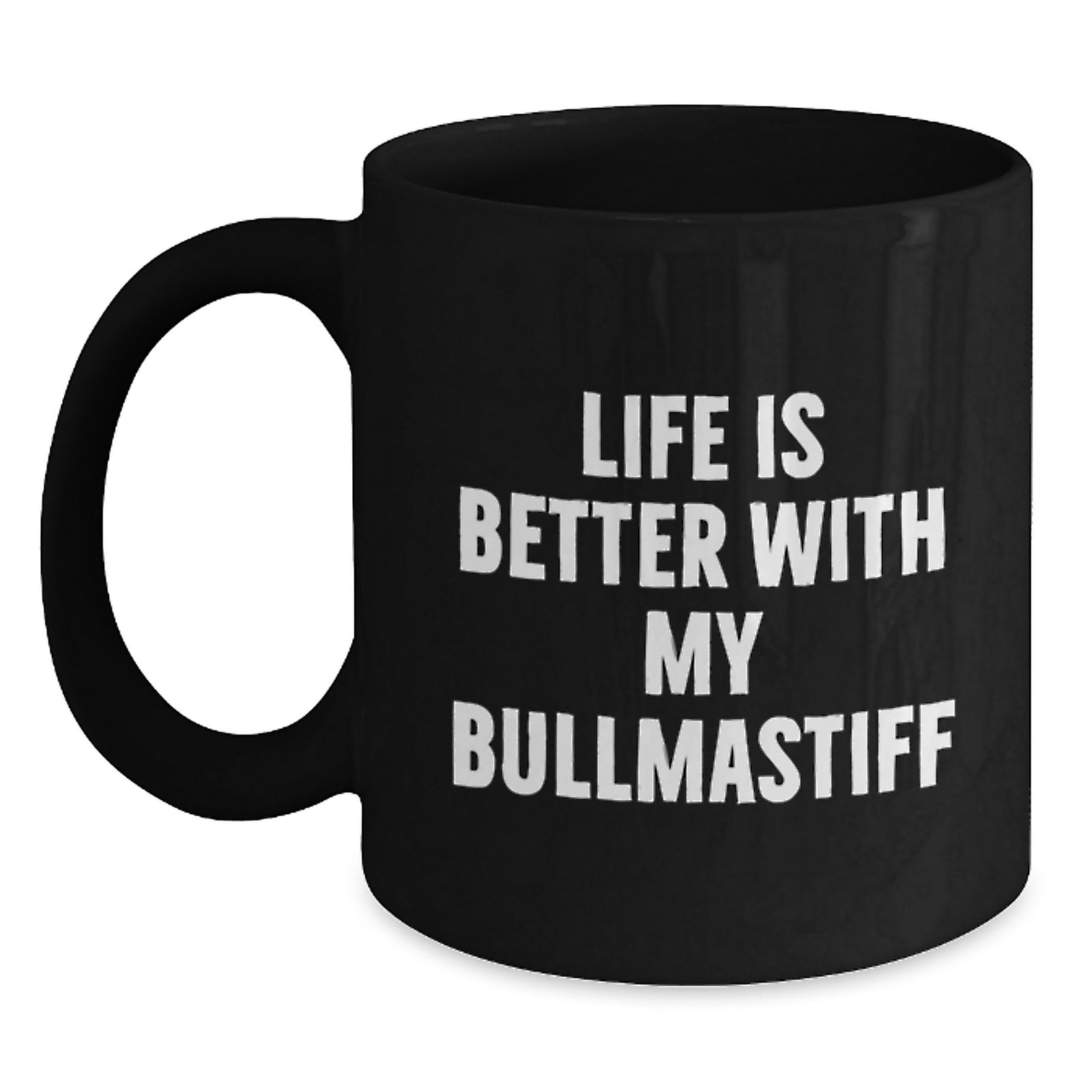 Funny Bullmastiff Dog Gifts from Family, Black Coffee Mugs for Bullmastiff Dog Lover, Birthday Unique Gift for Him, Her, Friends, and Family - Main