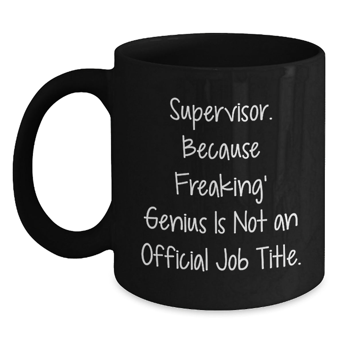 Supervisor Keepsake Black Ceramic Coffee Mug for Him Birthday Gift - Main
