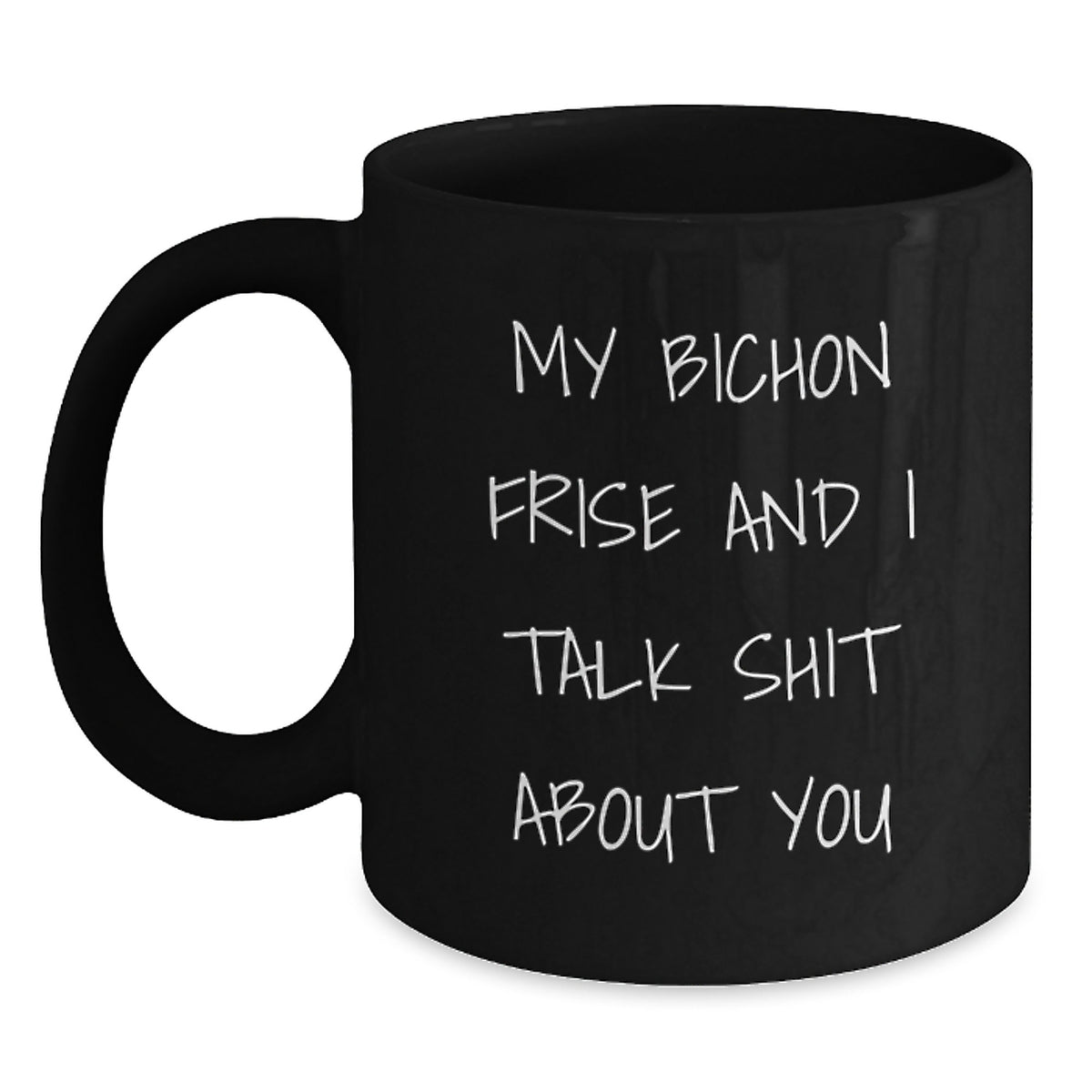 Bichon Frise Keepsake Black Coffee Mug for Him Birthday Gift - Main