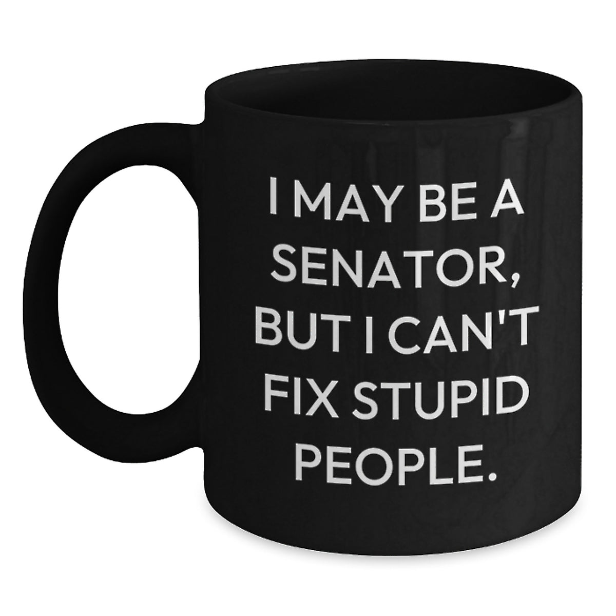 Senator Gift for Him Witty Quote Keepsake Coffee Mug - Main