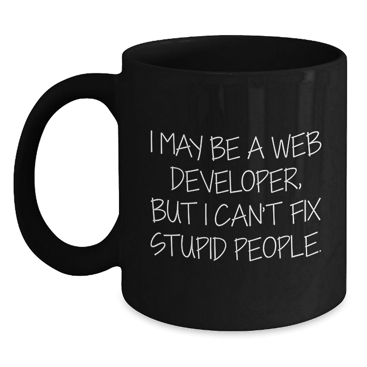 Web Developer Black Coffee Mug for Her Birthday Gift Present Fun Daily - Main
