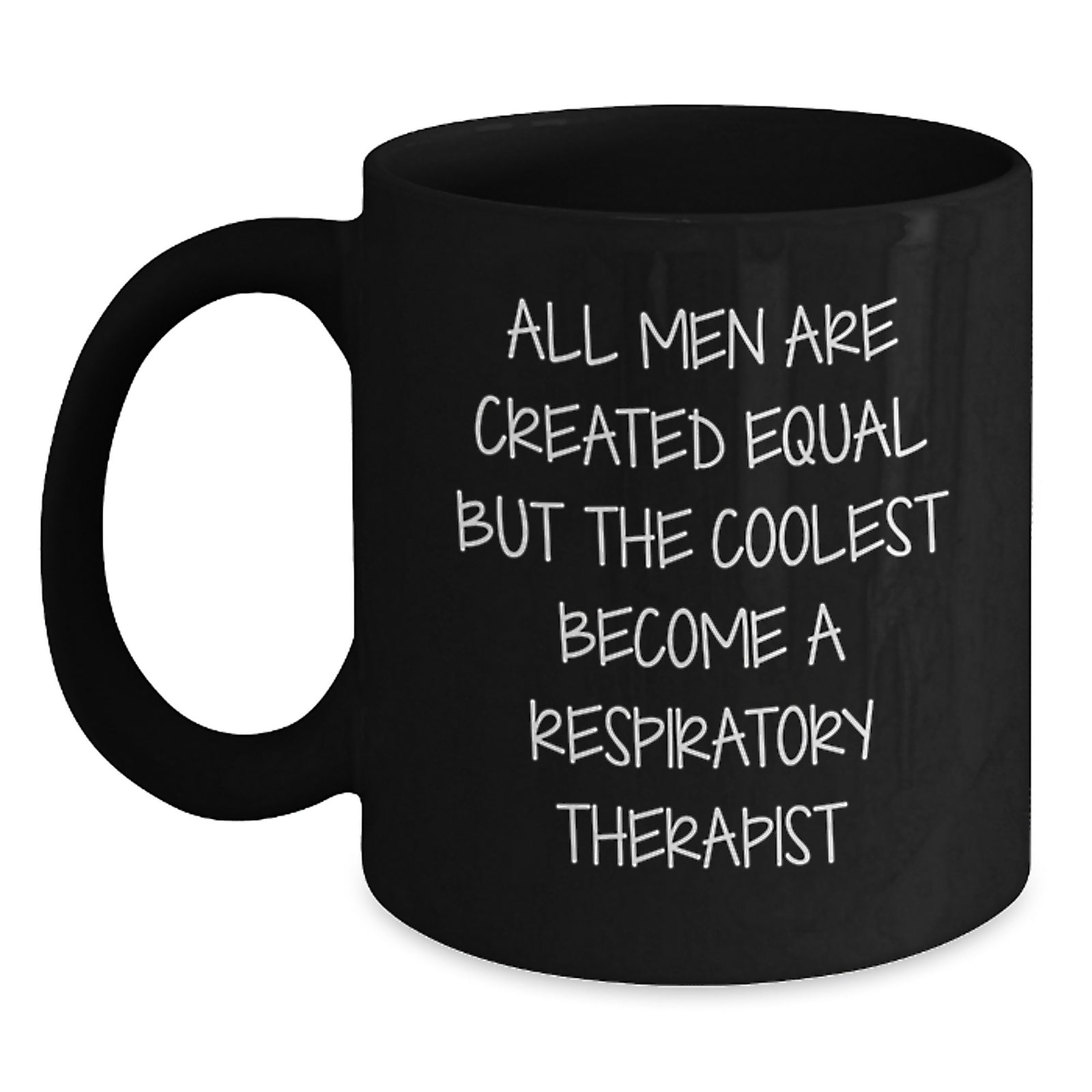 Funny Respiratory Therapist Black Coffee Mugs Gifts for Men from Coworkers, Unique Graduation Gifts for Respiratory Therapist Friends - Main