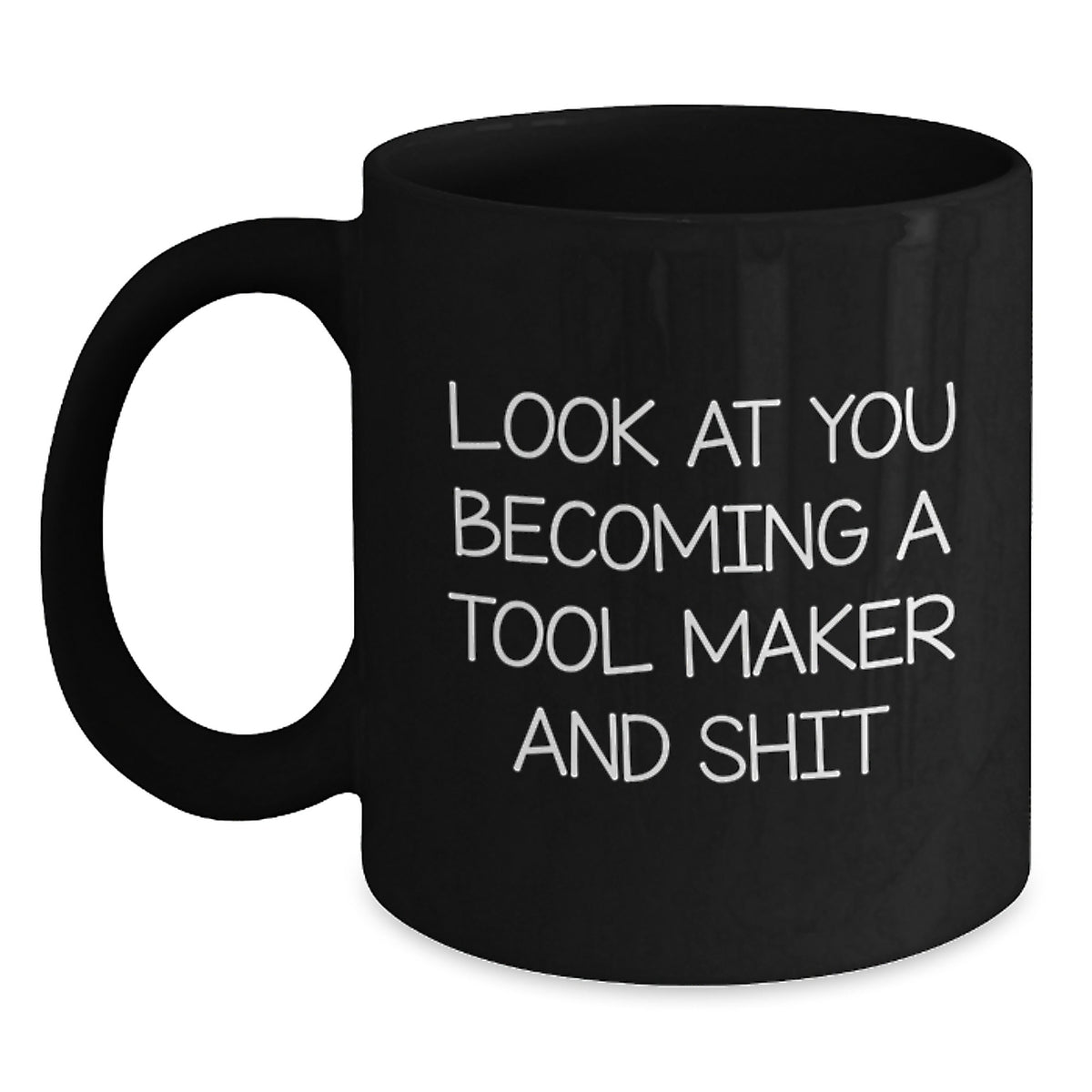 Birthday Gift Tool Maker Black Coffee Mug for Her – Present Surprise - Main