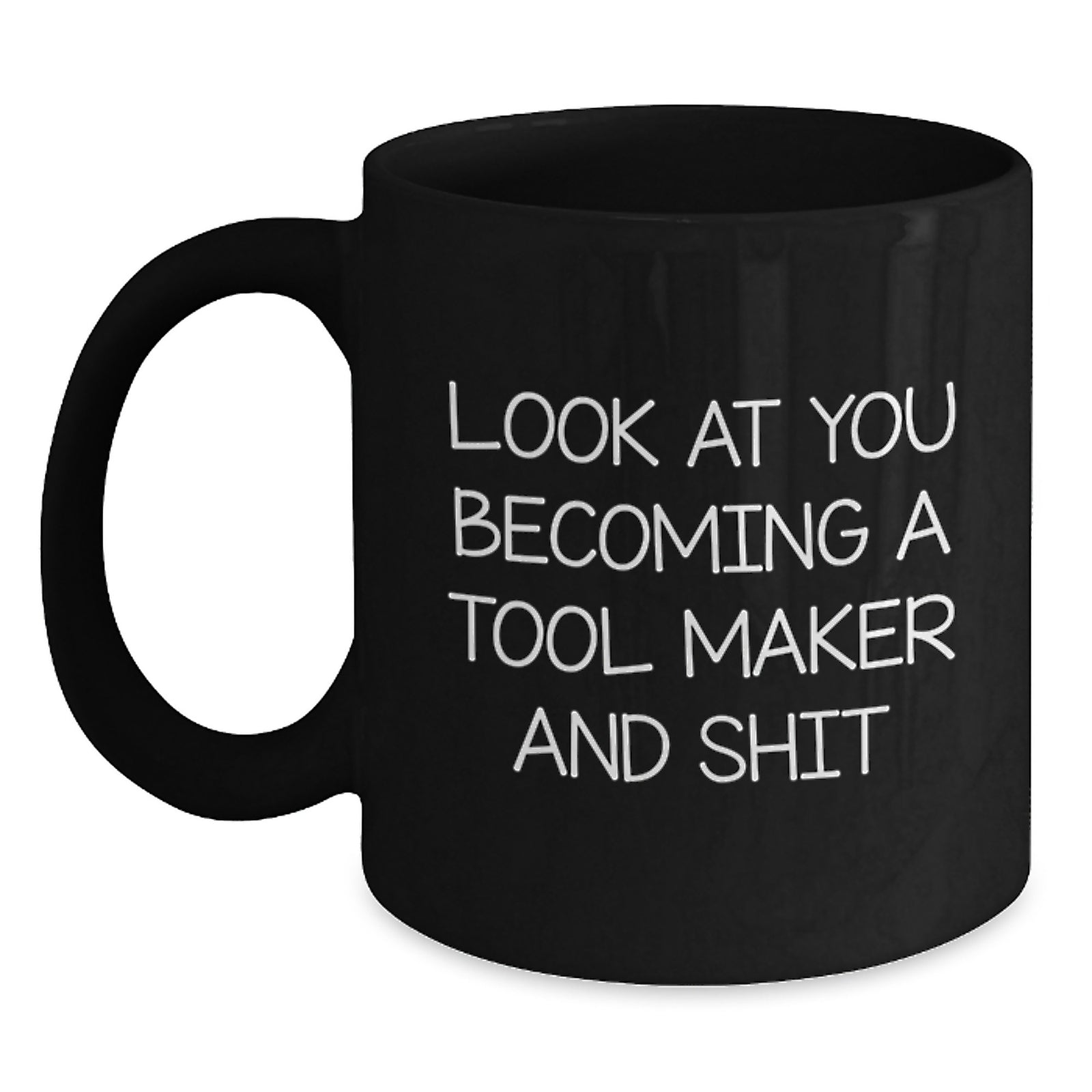 Birthday Gift Tool Maker Black Coffee Mug for Her – Present Surprise - Main