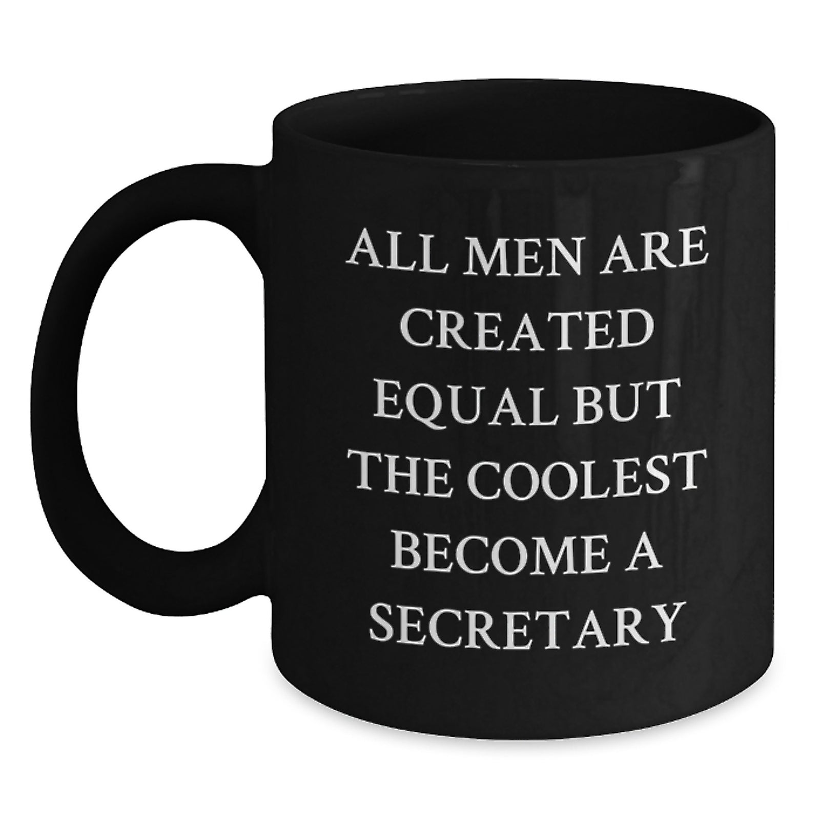 Funny Secretary Gifts from Friends, Funny Black Coffee Mug for Secretary, Christmas Unique Gifts for Men - Main