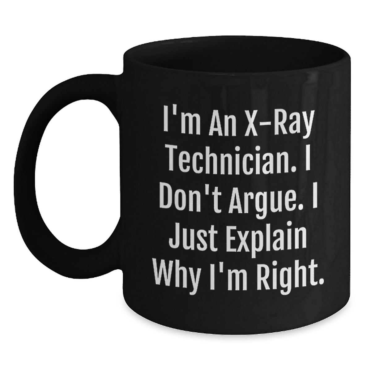 Christmas Gift for Her Humorous X-Ray Technician Coffee Mug Present - Main