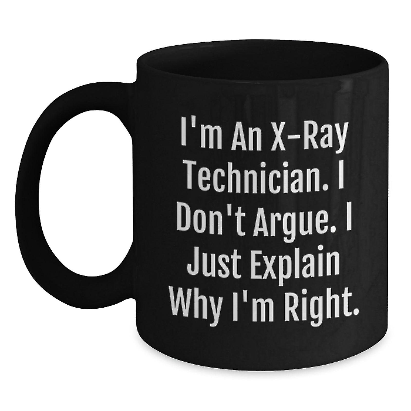 Christmas Gift for Her Humorous X-Ray Technician Coffee Mug Present - Main