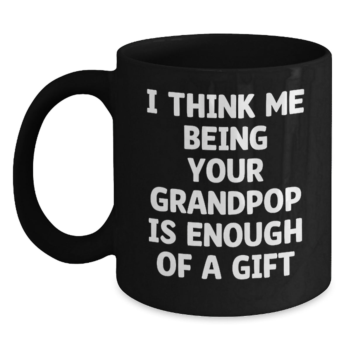Funny Grandpop Gifts for Men - Unique Black Coffee Mug for Grandpop from Men - Christmas Unique Gifts for Grandpop - Main