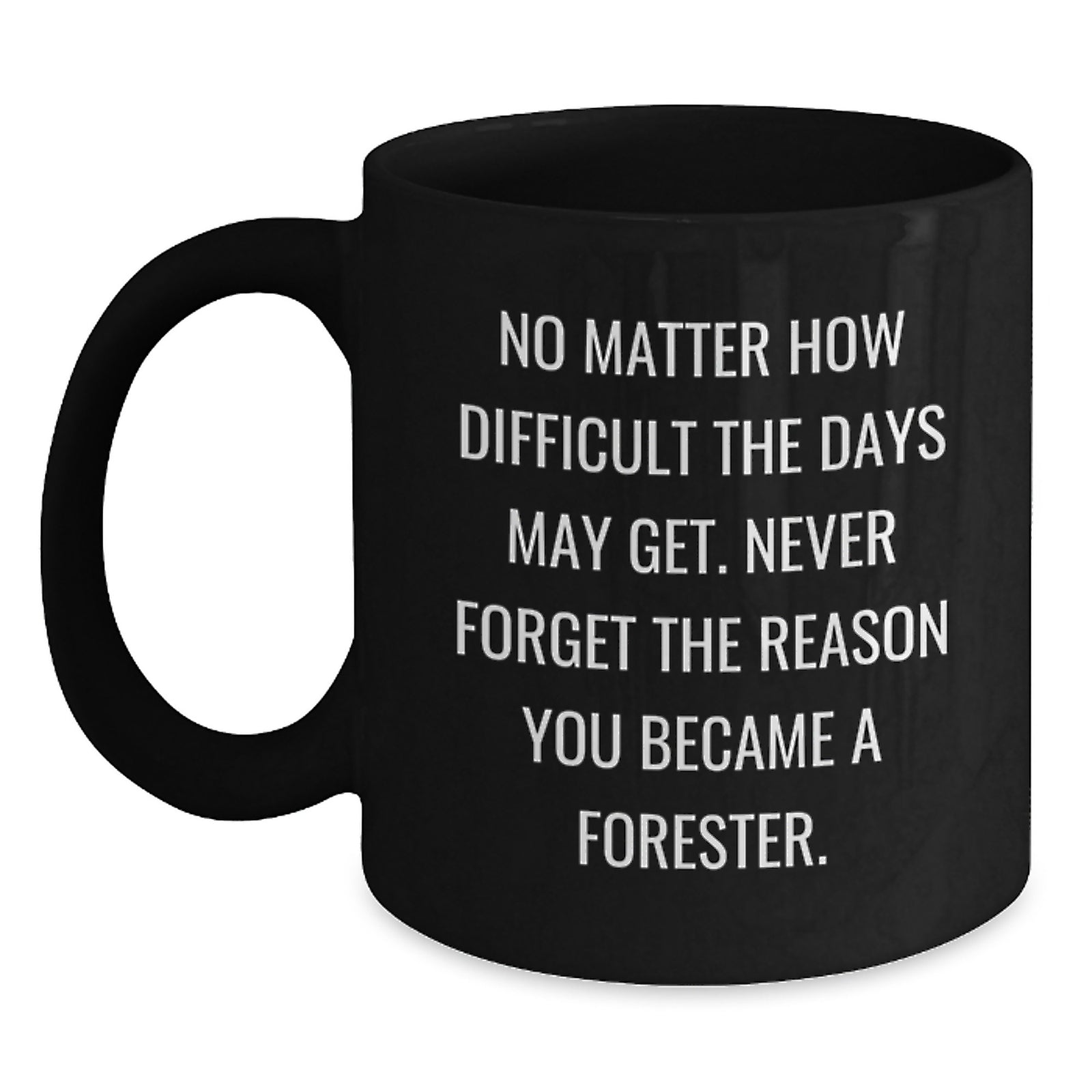 Forester Gifts, Inspirational Quotes, Graduation Unique Gifts from Friends, Black Coffee Mug for Men, Women, Forester, Funny Mugs, Ceramic Mugs - Main