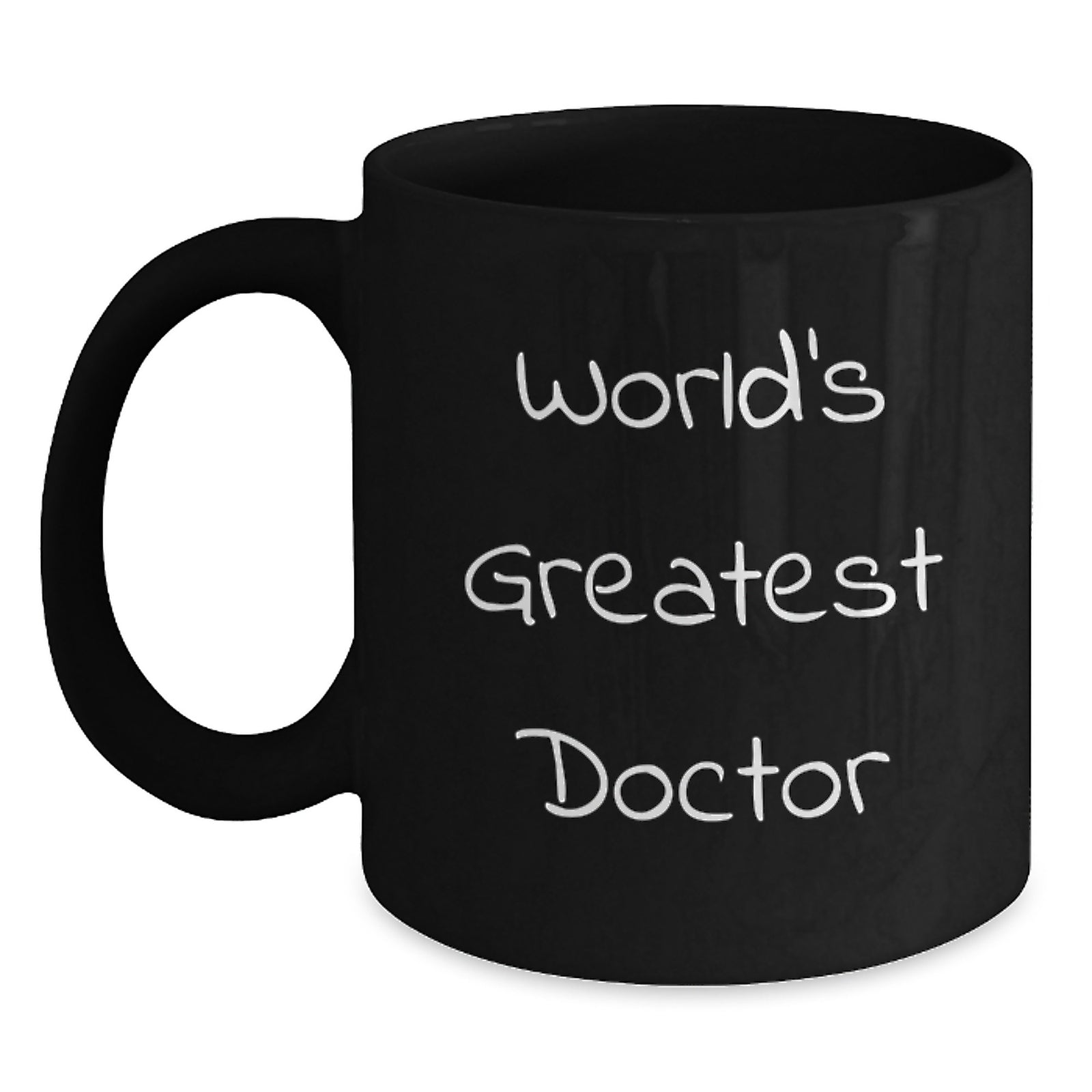 Doctor Keepsake Black Coffee Mug for Him Birthday Gift Greatest Doctor - Main