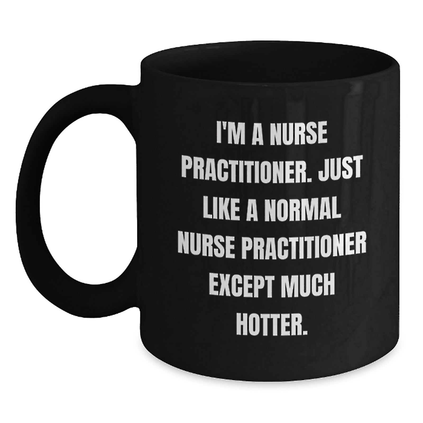Funny Nurse Practitioner Black Coffee Mugs Gifts from Friends for Graduation Unique - Main
