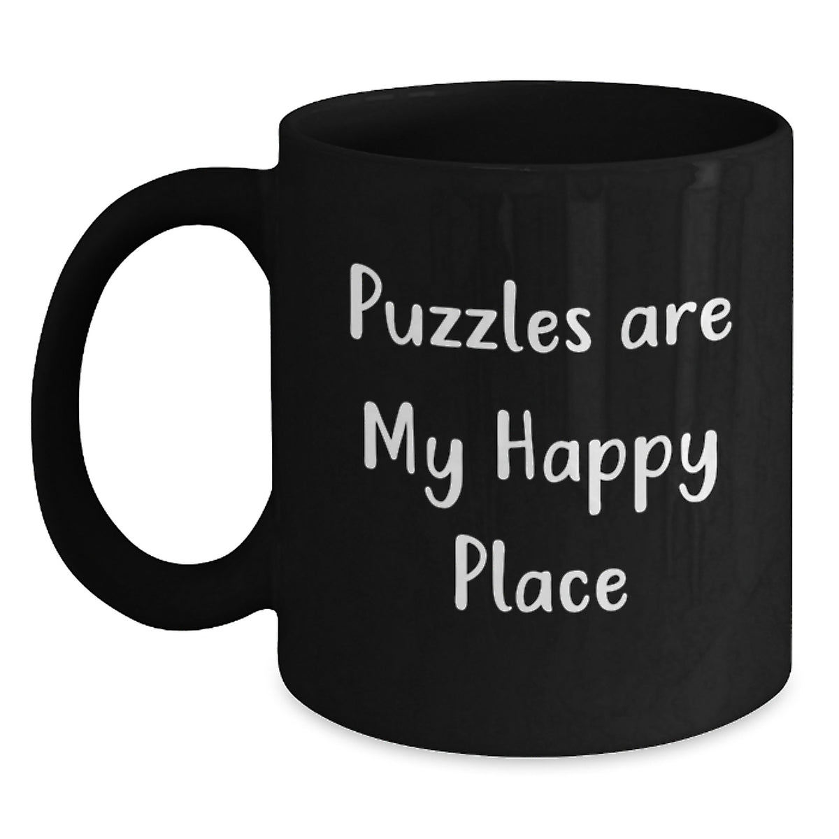 Puzzles Lovers Gifts from Family for Graduation Unique Funny Quote Black Coffee Mug - Main