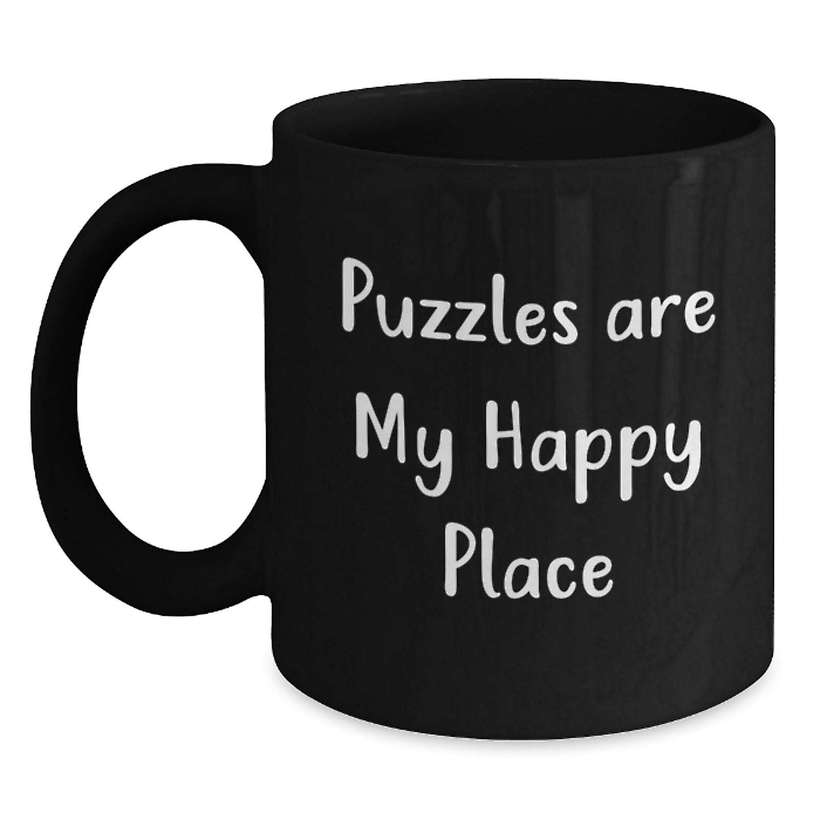 Puzzles Lovers Gifts from Family for Graduation Unique Funny Quote Black Coffee Mug - Main