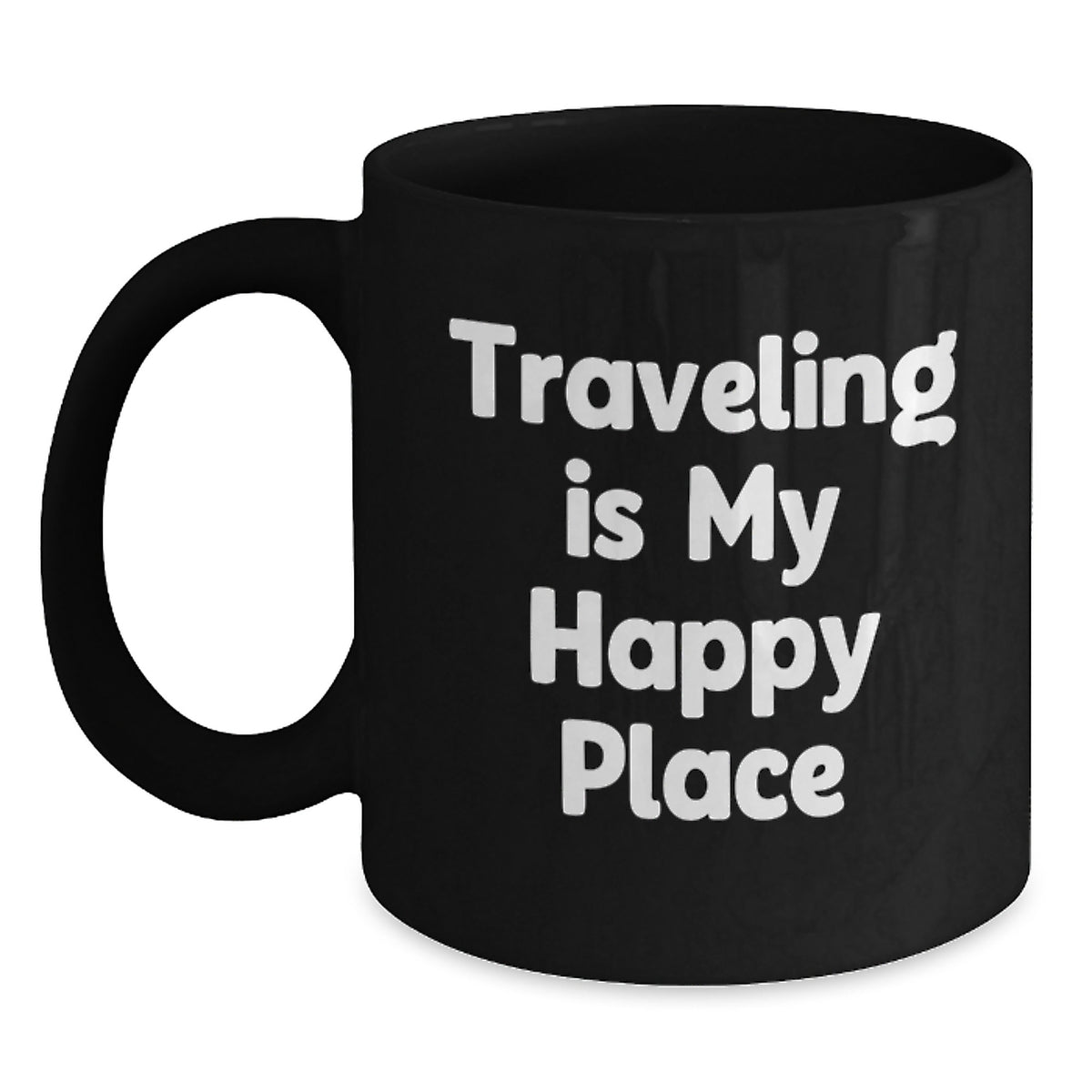 Traveling Enthusiast Gifts from Men for Dad, Funny Quote Black Coffee Mug, Father's Day Unique - Main