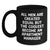 Funny Apartment Manager Gifts from Friends - Black Coffee Mug for Birthday - 'All Men Are Created Equal But The Coolest Become An Apartment Manager' Quote - Main