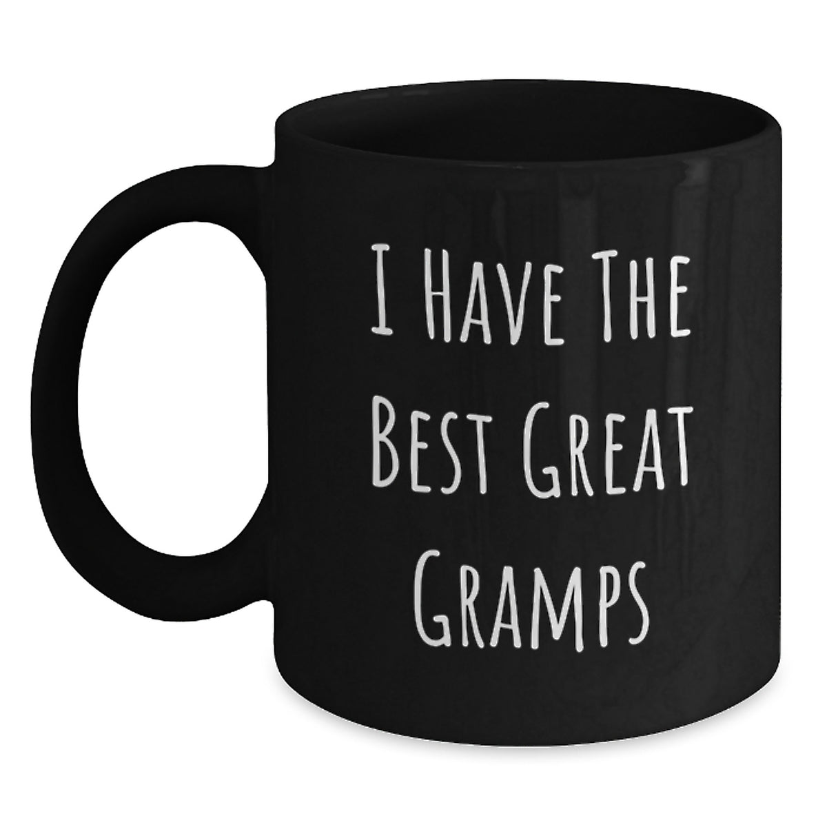 Funny Gramps Black Coffee Mug Gifts from Grandkids for Dad on Father's Day - 'I Have The Best Great Gramps' - Main