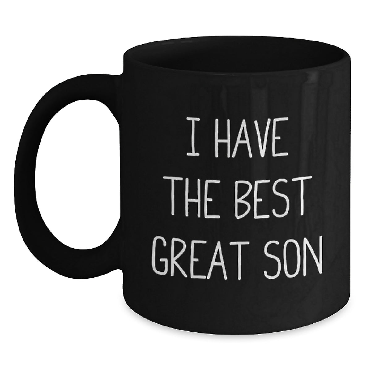 Funny Gifts from Mom or Dad for the Best Son, I Have the Best Great Son Black Coffee Mug Gift for Christmas Unique Presents - Main