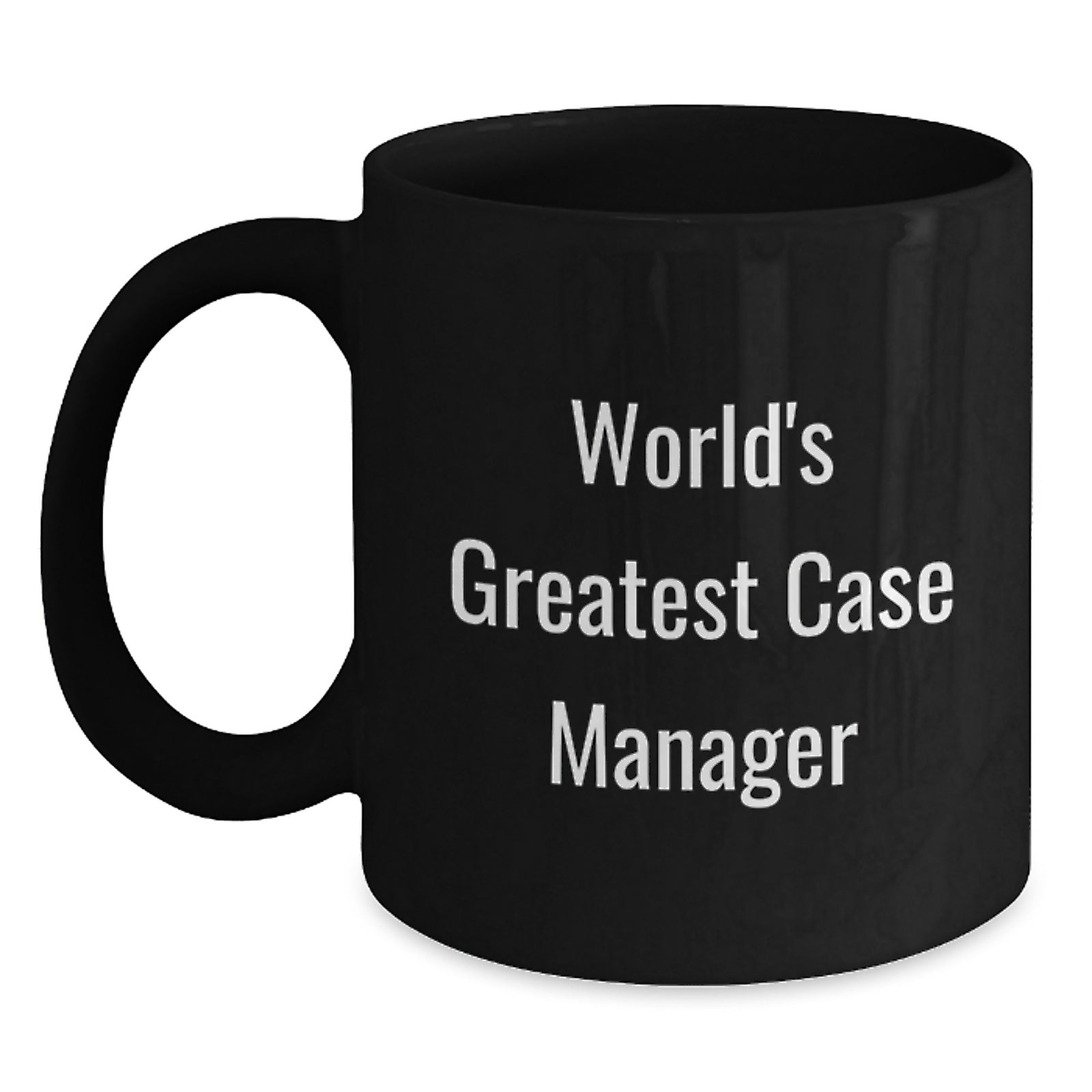 Funny Case Manager Gifts, World's Greatest Case Manager Mug, Black Coffee Mugs for Case Managers, Graduation Unique Gifts from Friends - Main