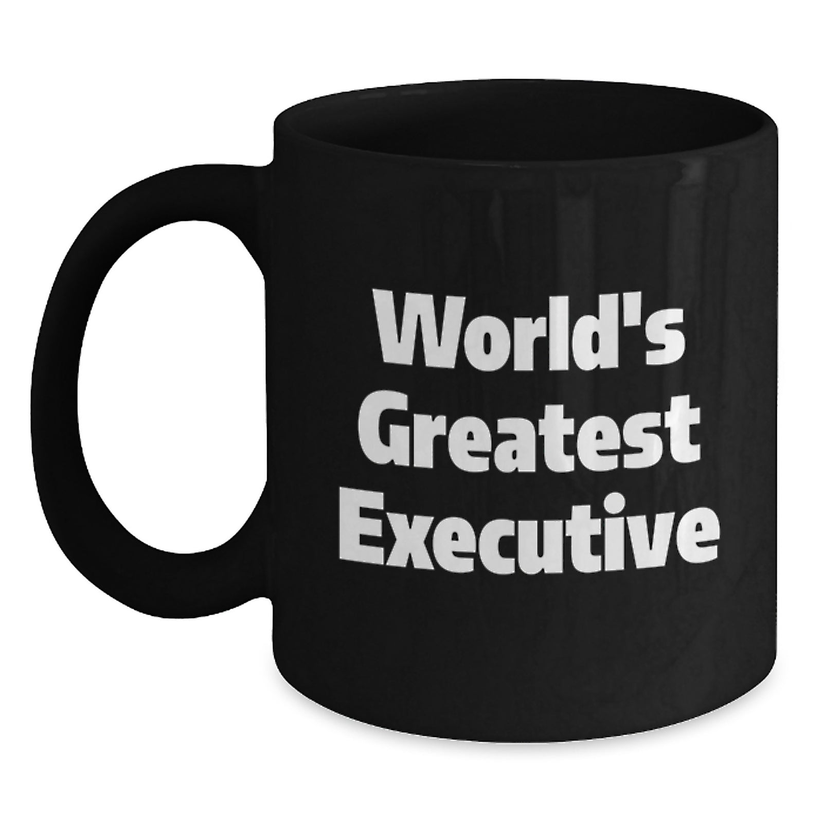 World's Greatest Executive Funny Birthday Unique Gift Ideas Black Coffee Mug from Friends for Her - Main