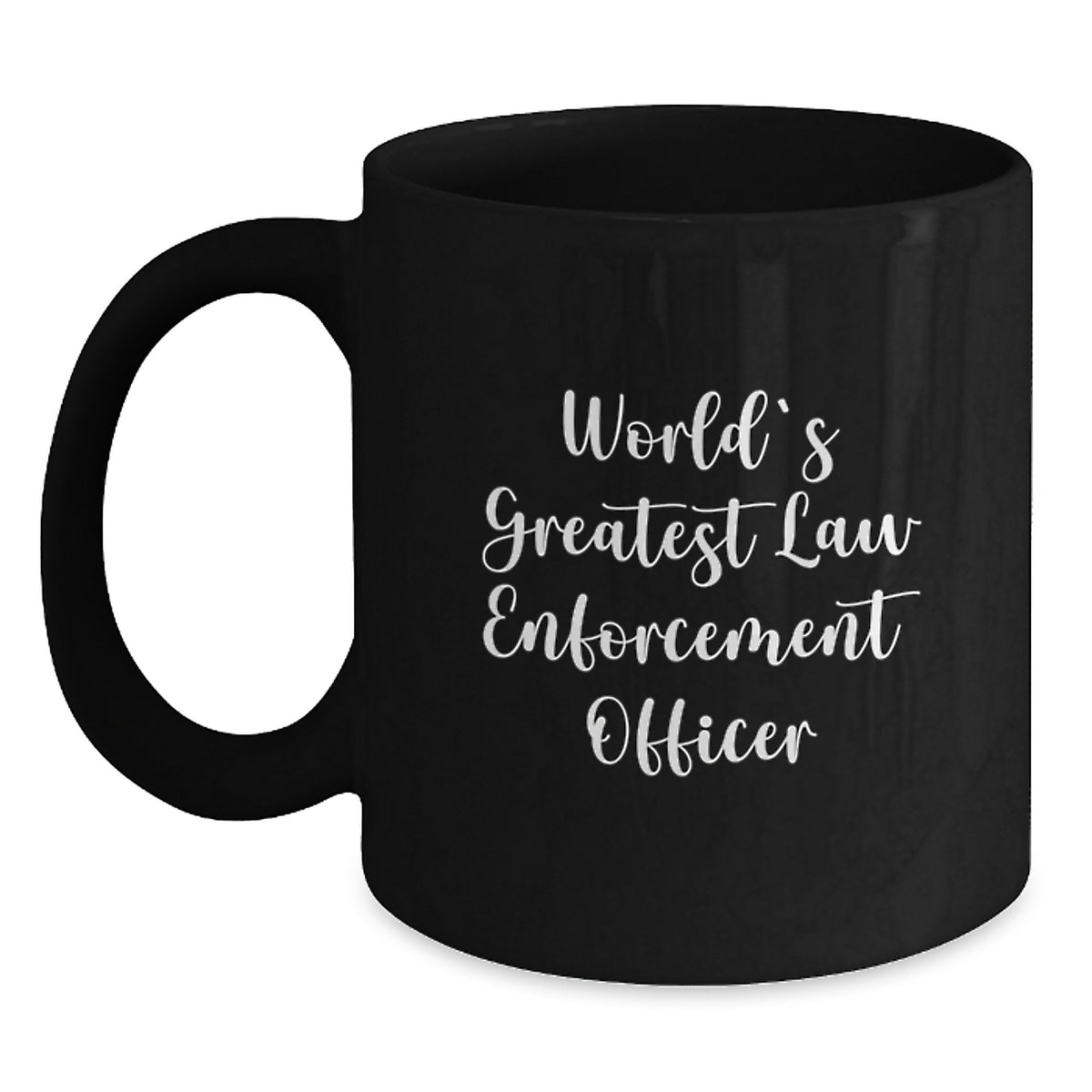 Black Coffee Mug Gift for a Best Friend – Law Enforcement Officer - Main