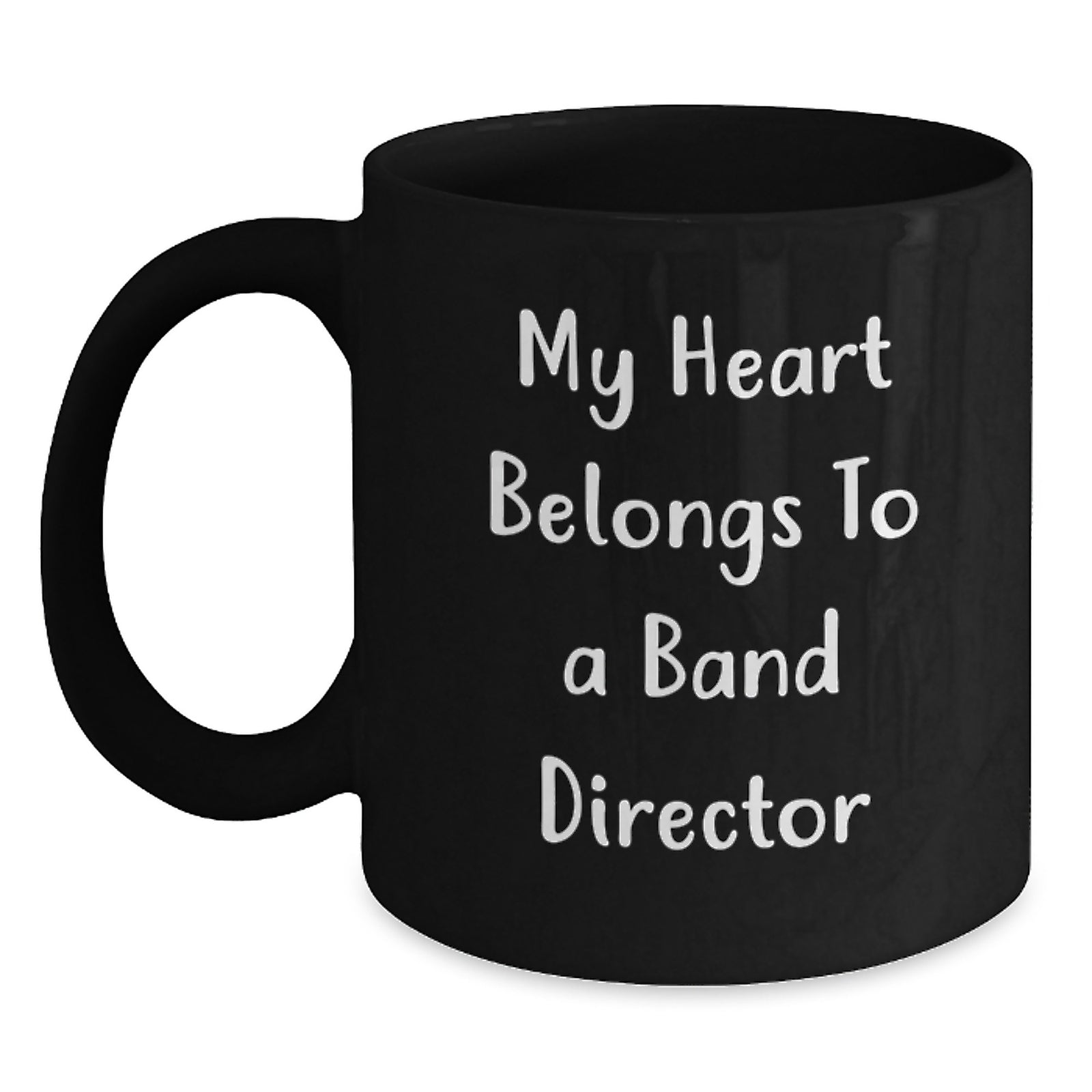 Funny Band Director Gifts, Band Director Black Coffee Mug, Christmas Unique Presents from Family Friends for the Band Director in Your Life - Main