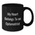 Funny Optometrist Gifts from Friends - My Heart Belongs To An Optometrist Black Coffee Mug, Birthday Unique Gifts for Optometrist - Additional