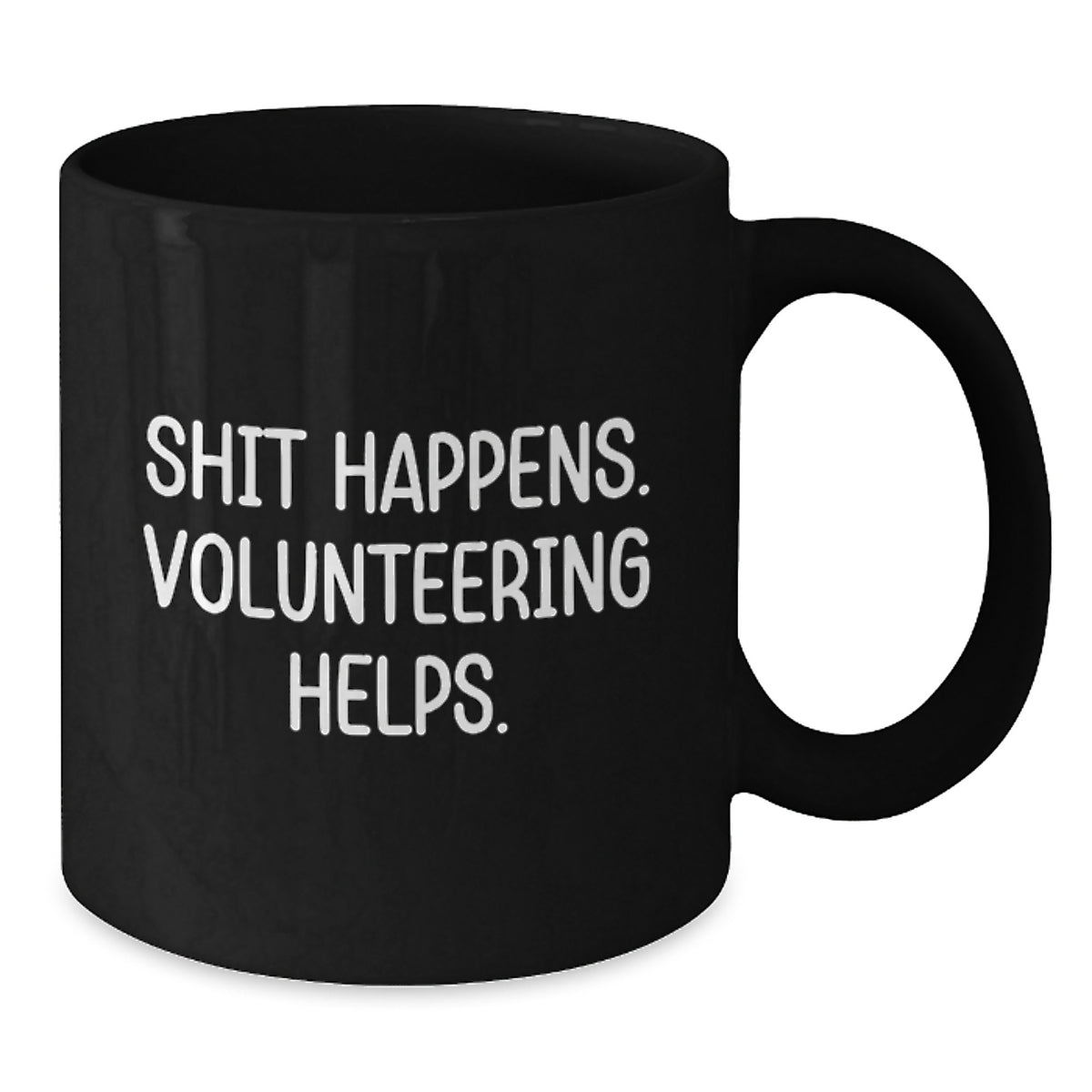 Funny Volunteering Mugs Gifts from Friends for Volunteering Enthusiasts Black Coffee Mug Christmas Unique Gifts - Additional
