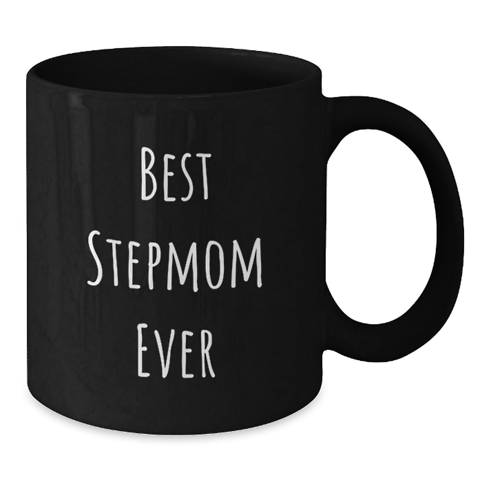 Funny Stepmom Black Coffee Mug, Best Stepmom Ever Gifts for Her, Birthday Unique Gifts from Family, Friends, or Coworkers - Additional
