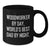 Woodworker Funny Gifts from Men to Friends Unique Black Coffee Mugs, 'Woodworker By Day, World's Best Dad By Night.' - Additional