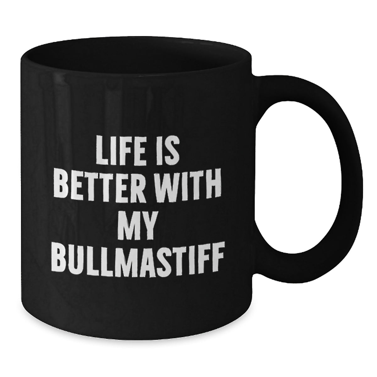 Funny Bullmastiff Dog Gifts from Family, Black Coffee Mugs for Bullmastiff Dog Lover, Birthday Unique Gift for Him, Her, Friends, and Family - Additional