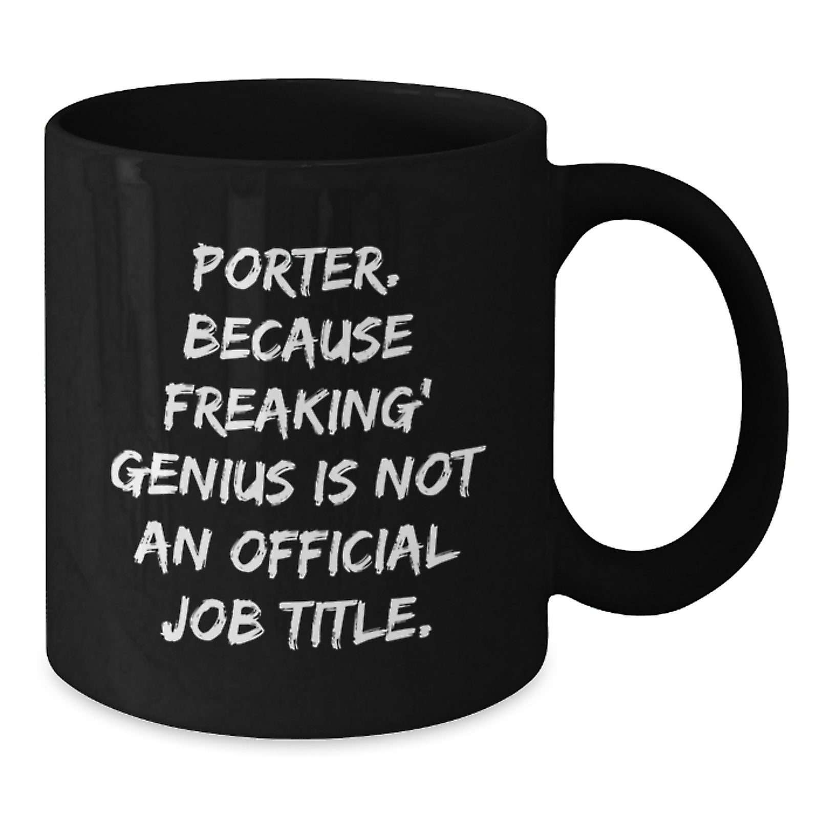 Porter Keepsake Black Coffee Mug for Him 11oz Birthday Gift Premium - Additional