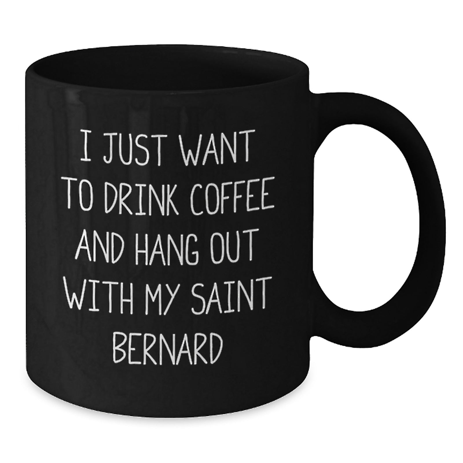 Funny Saint Bernard Dog Coffee Lovers Gifts from Men for Birthday Unique Mugs - Additional