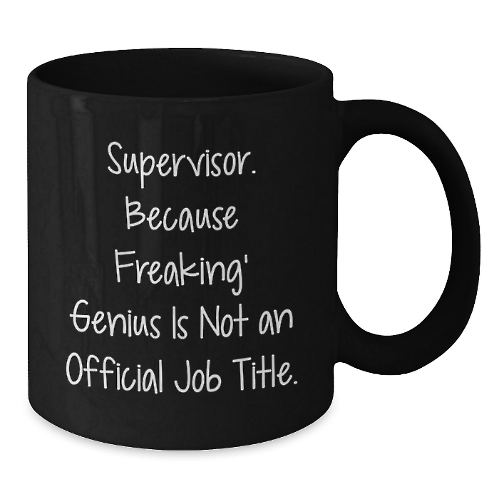 Supervisor Keepsake Black Ceramic Coffee Mug for Him Birthday Gift - Additional