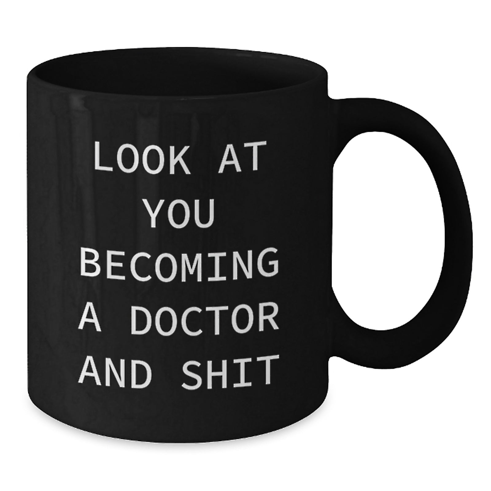 Funny Doctor Gifts from Friends Black Coffee Mug for Valentine's Unique Gifts - Additional