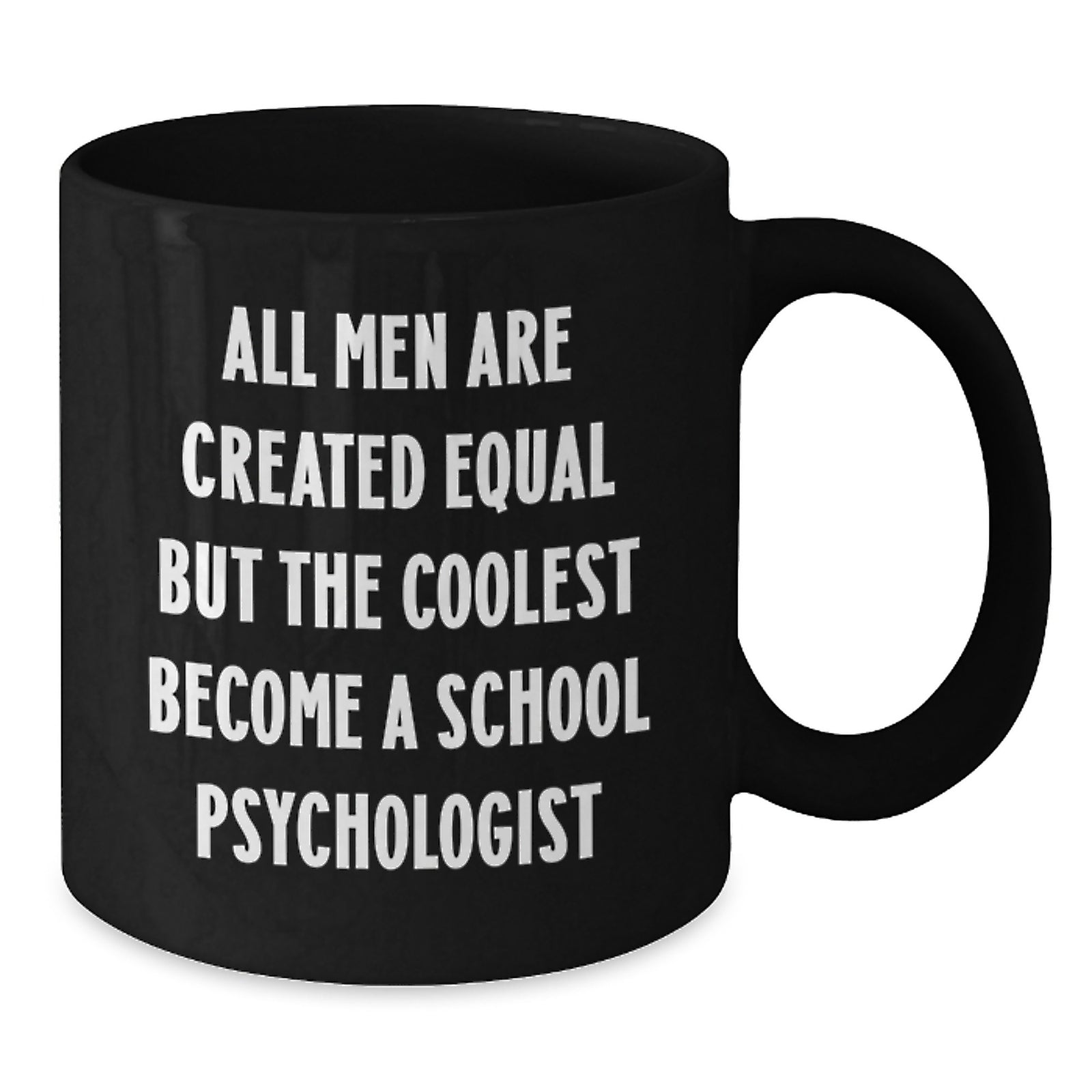 Funny School Psychologist Gifts for Him, Christmas Unique Mugs from Friends, Black Coffee Mug with Inspirational Quote - Additional