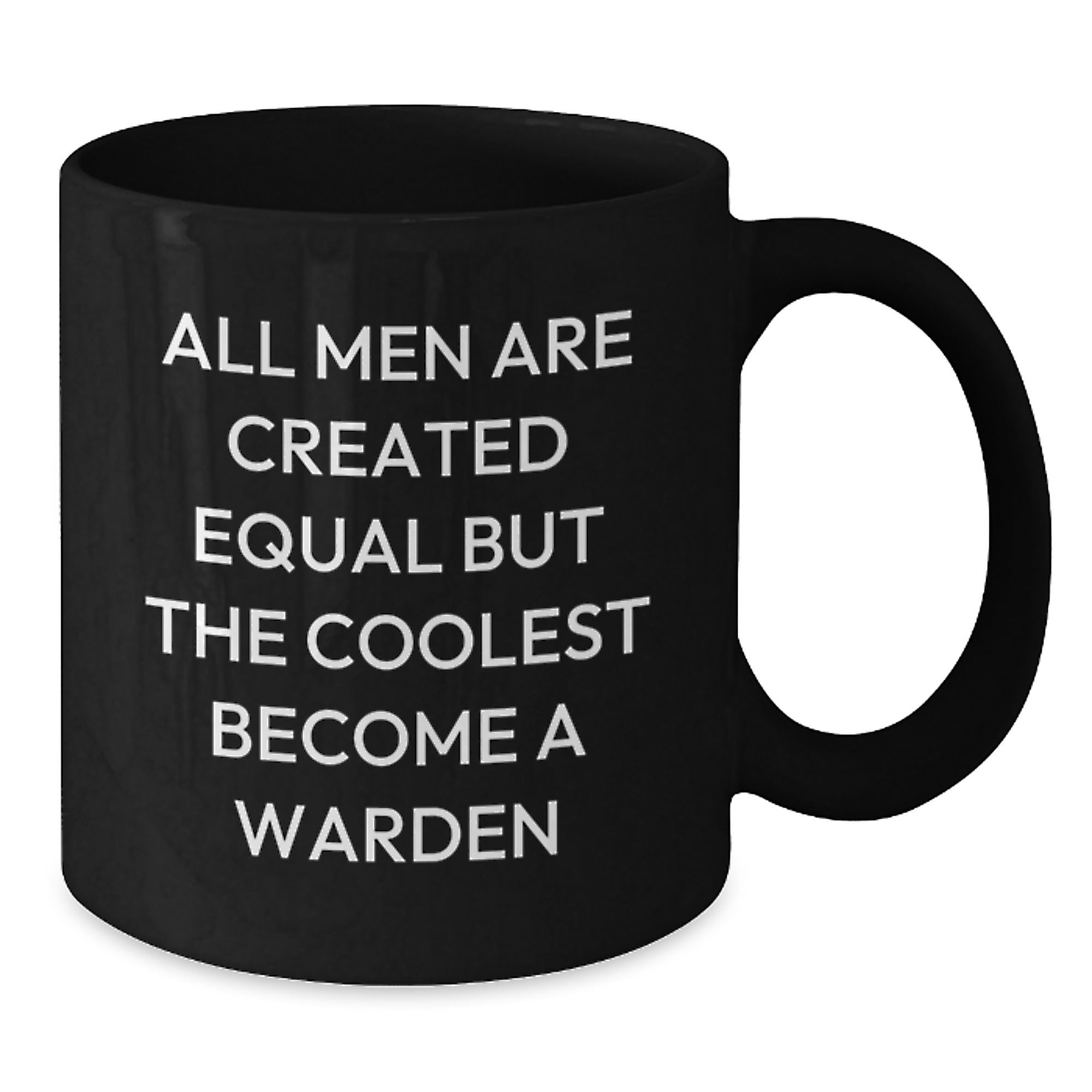 Funny Warden Gifts from Men, Warden Inspired Black Coffee Mug, Christmas Unique Mugs for Friends and Family - Additional