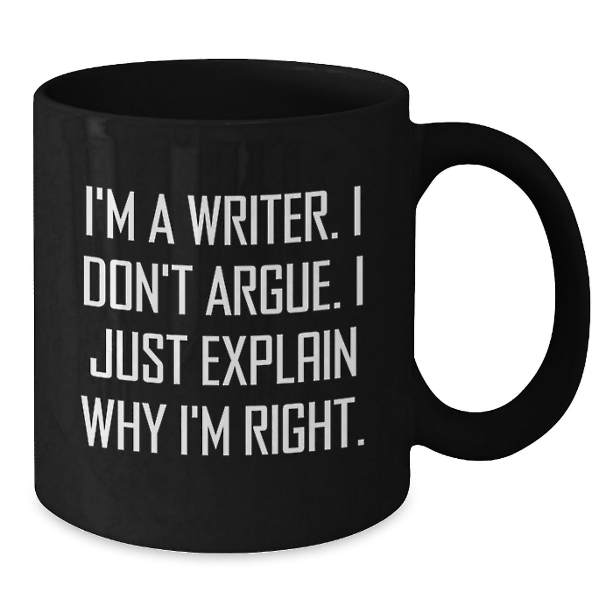 Premium Writer Keepsake Black Coffee Mug for Him Christmas Gift - Additional