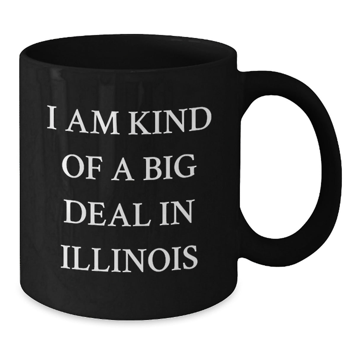 Funny Illinois Quotes Gifts from Friends, Black Coffee Mug for Birthday, I Am Kind Of A Prime Selection In Illinois - Additional