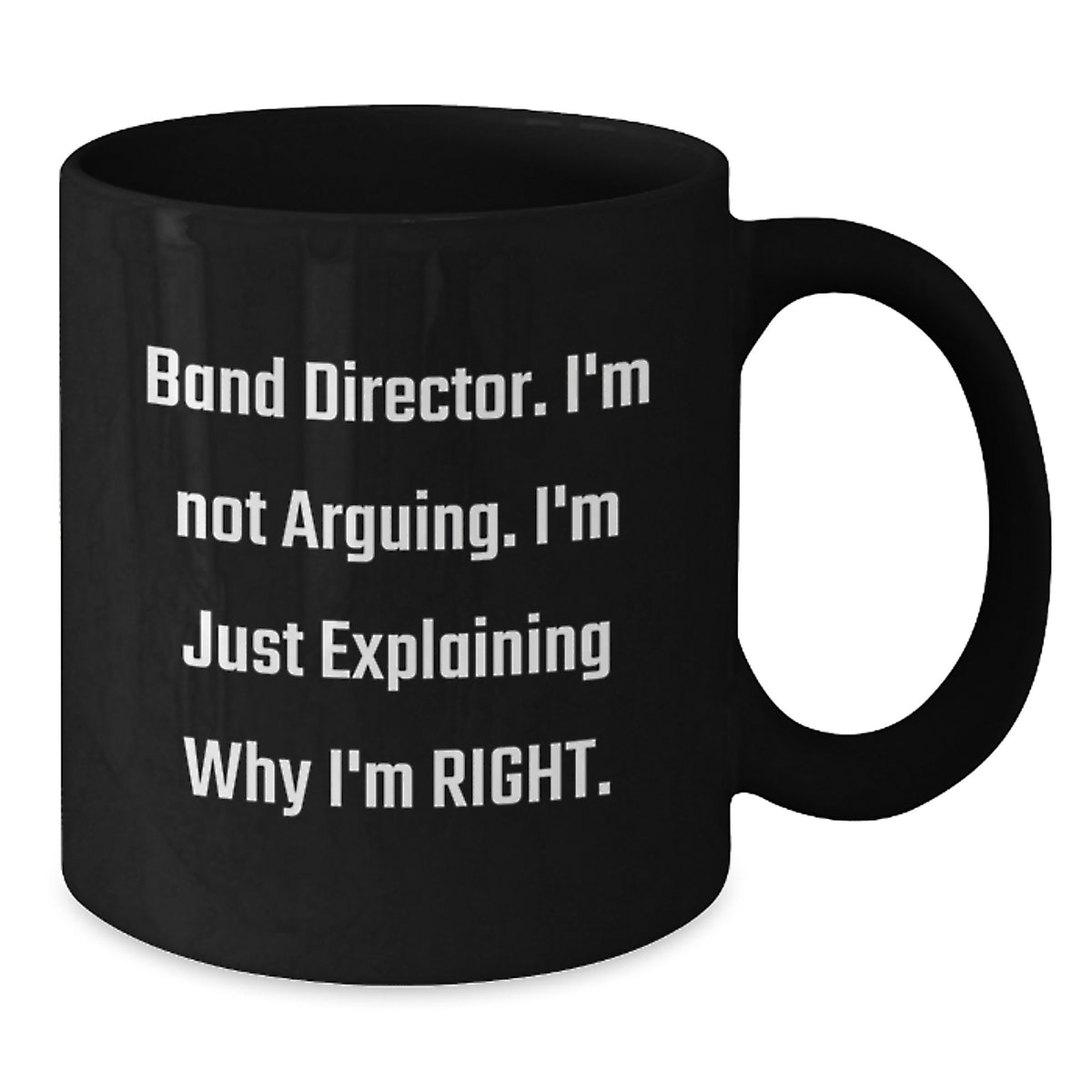 Band Director Keepsake Black Coffee Mug for Him Birthday Gift - Additional