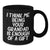 Funny Grandad Gifts from Men to Grandad, Black Coffee Mugs for Graduation 'I Think Me Being Your Grandad Is Enough Of A Gift' - Additional