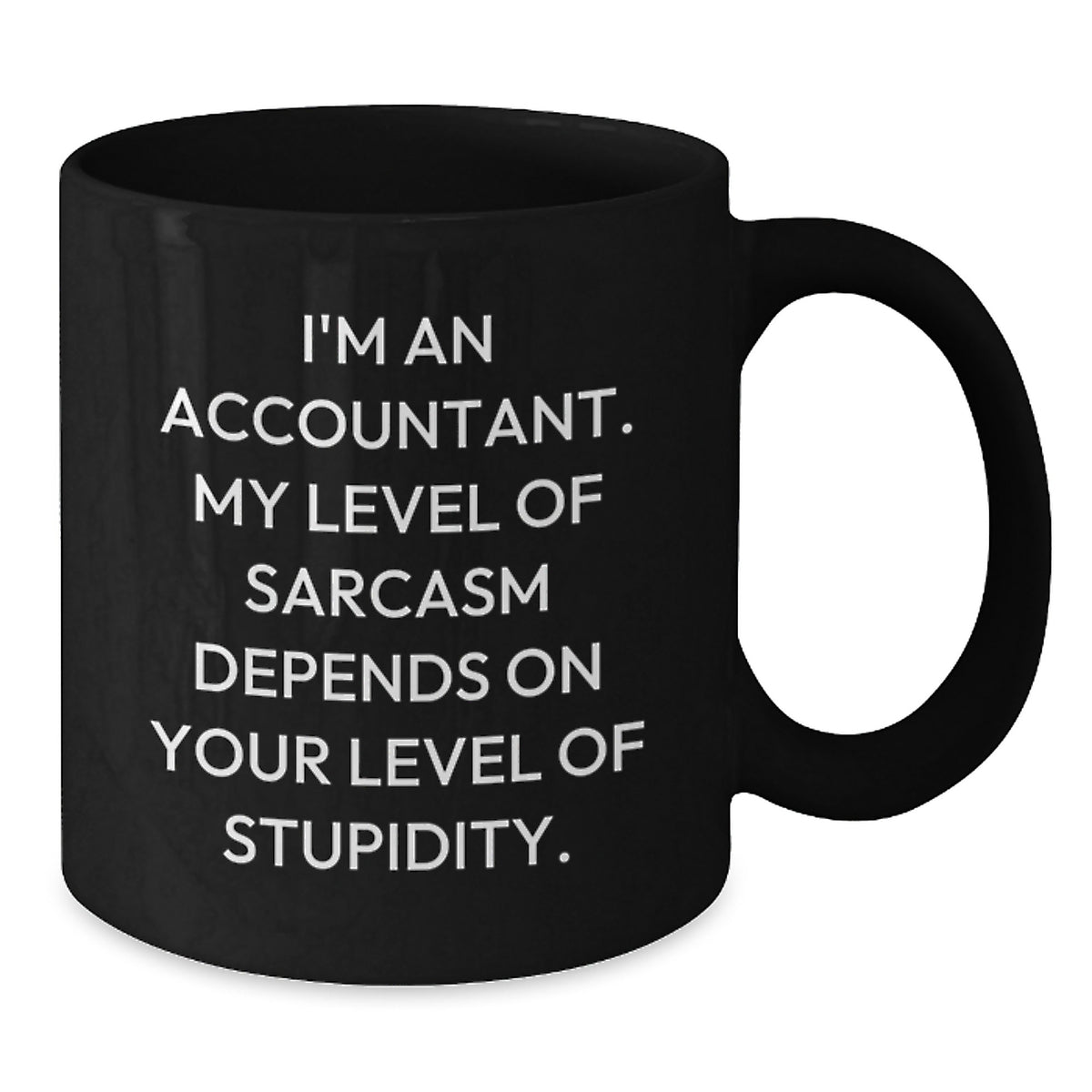 Funny Gift for Accountant Friends from Family - Accountant Black Coffee Mug, Graduation Unique Gifts, Sarcasm Humor Mug - Perfect for Men and Women Coworkers - Additional