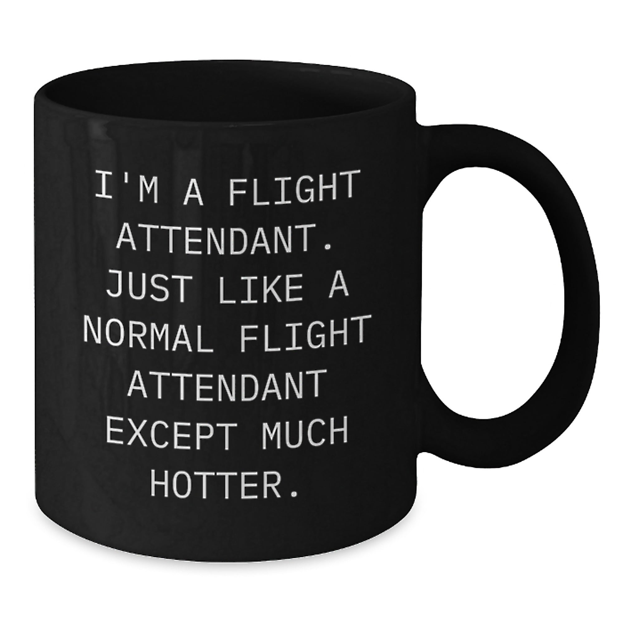 Funny Flight Attendant Gifts for Men and Women, Unique Black Coffee Mug, Christmas Unique Presents from Friends to Family - Additional