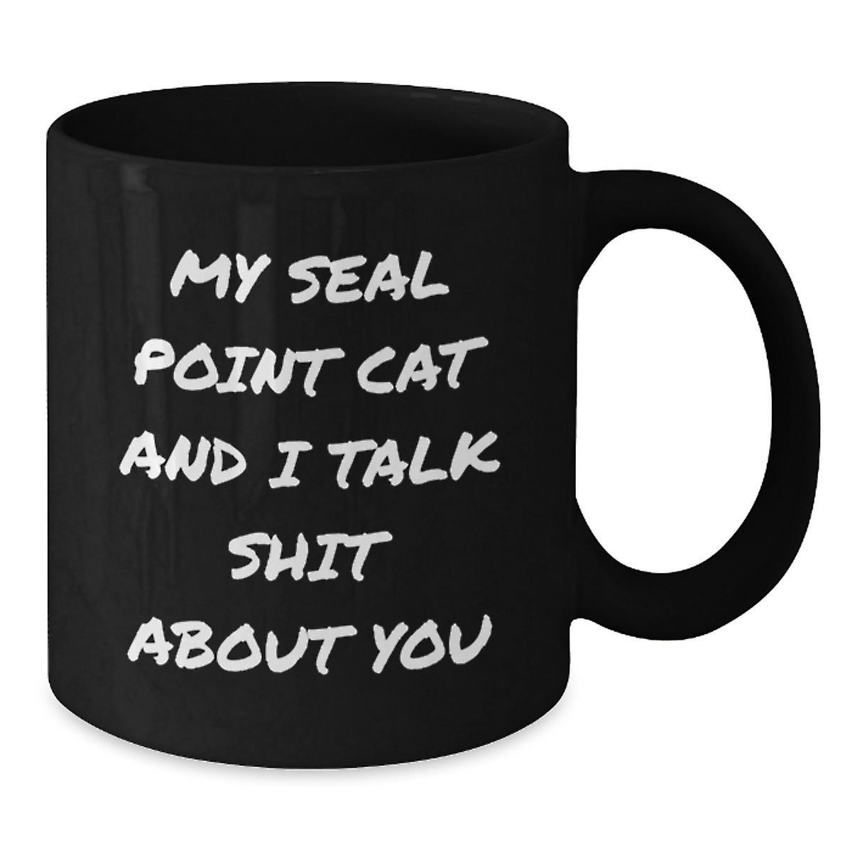 Seal Point Cat Gifts for Friends Black Coffee Mugs Funny Quote from Me to You for Graduation Unique Gifts - Additional