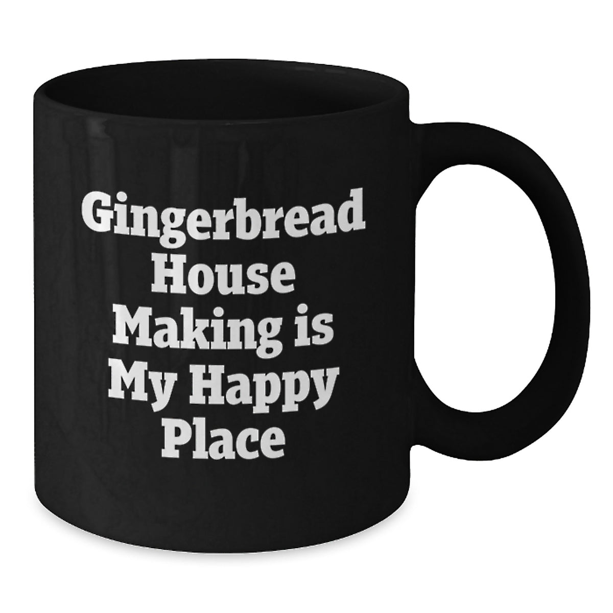 Gingerbread House Making Gifts for Friends and Family, Funny Quote Coffee Mug, Unique Graduation Gift Ideas for Women, Black Ceramic Mug for Gingerbread House Enthusiasts - Additional